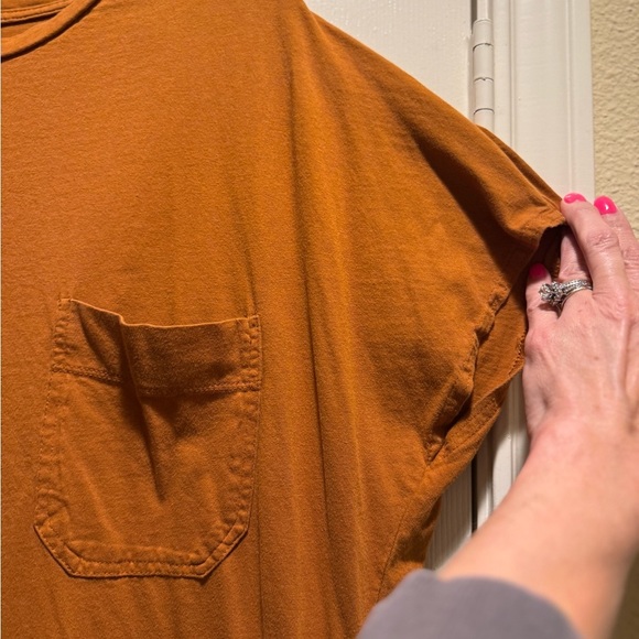 Zara Burnt Orange Casual Tee Dress - Picture 3 of 4